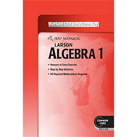 2 1CB 1LC Chapter 2 Solving Equations Exercise 2. . Algebra 1 common core answers pdf